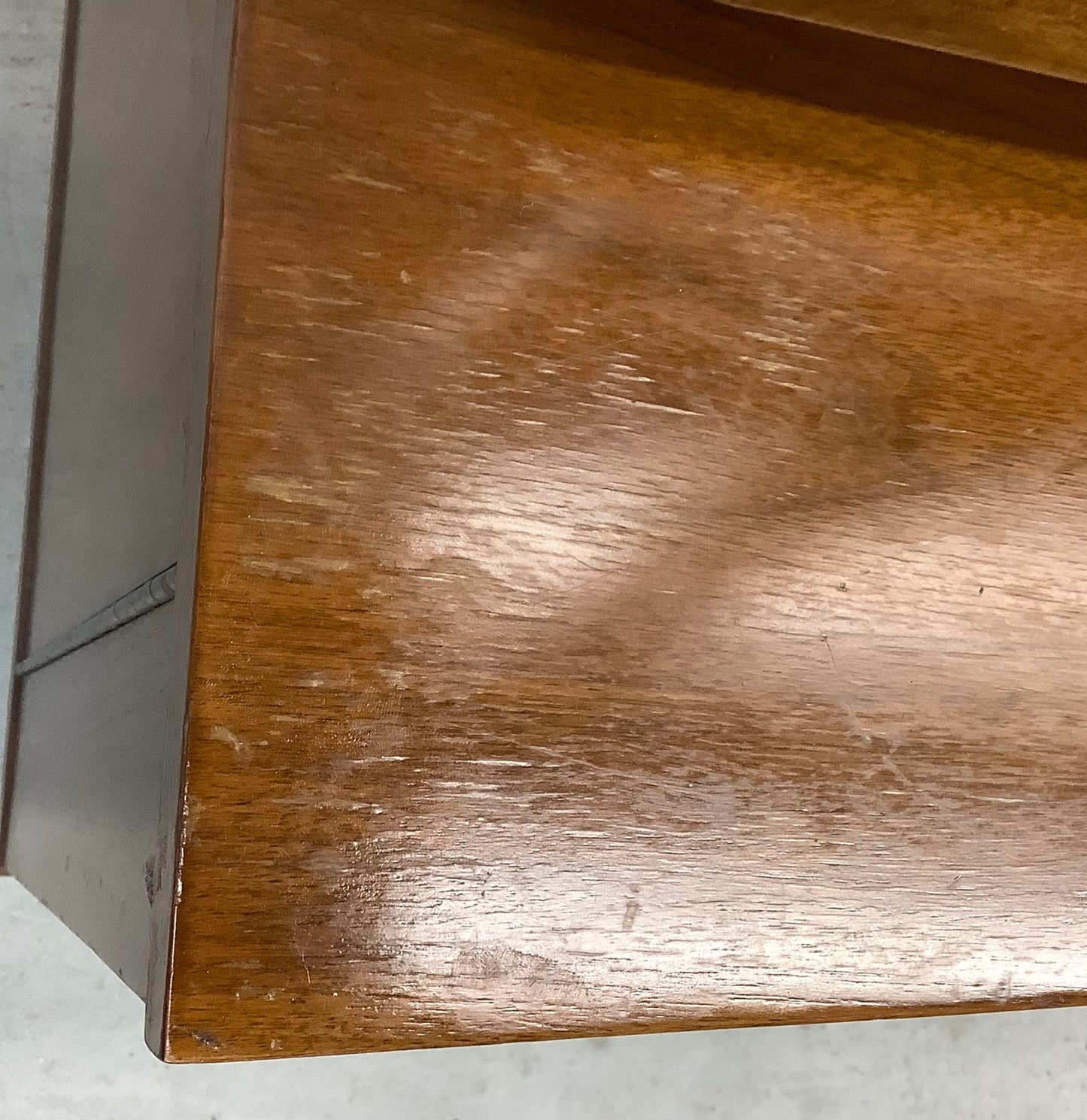 Mid-Century Walnut Sideboard With China Cabinet by Young Manufacturing