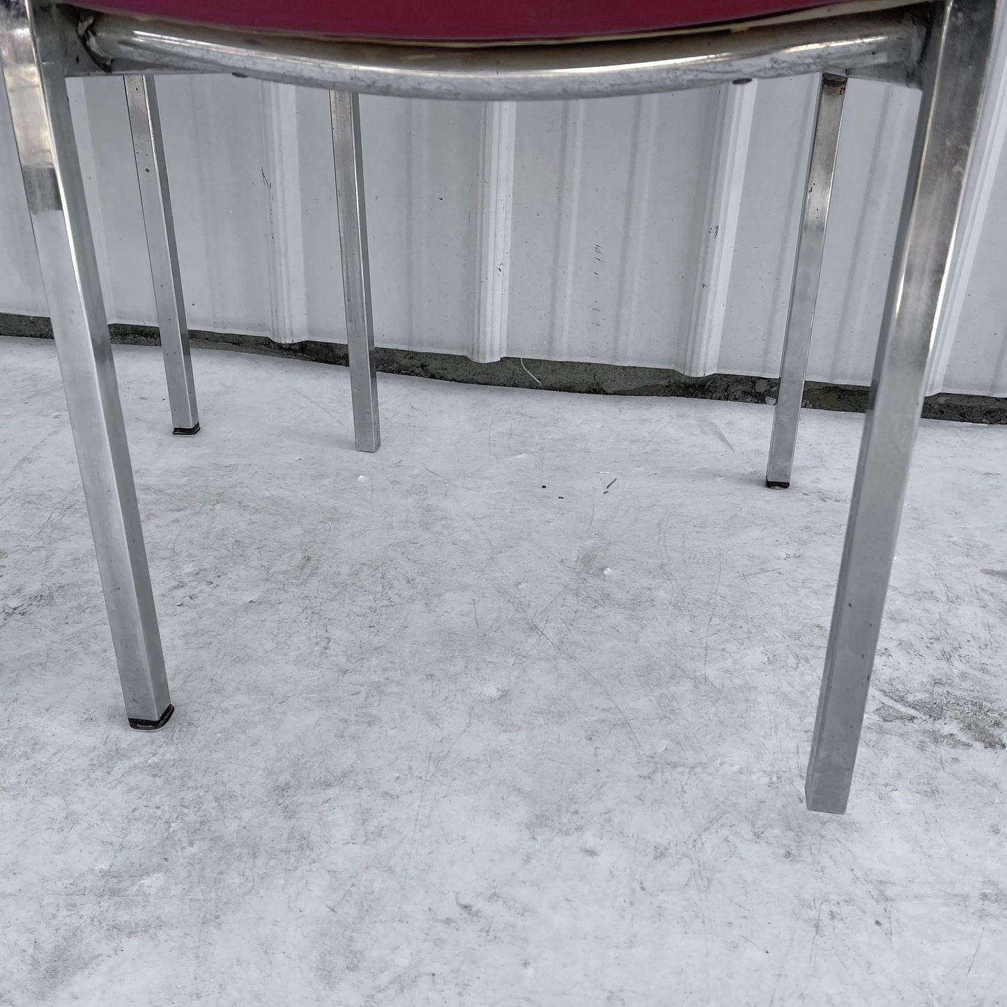 Vintage Modern Acrylic And Vinyl Dining Chairs- Set Of 4