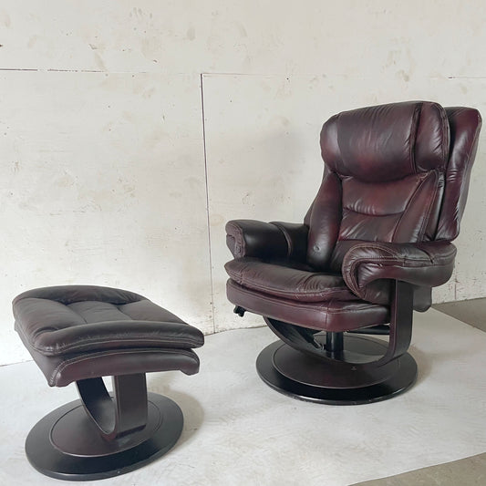 Modern Swivel Lounge Chair with Ottoman- Westnofa Style