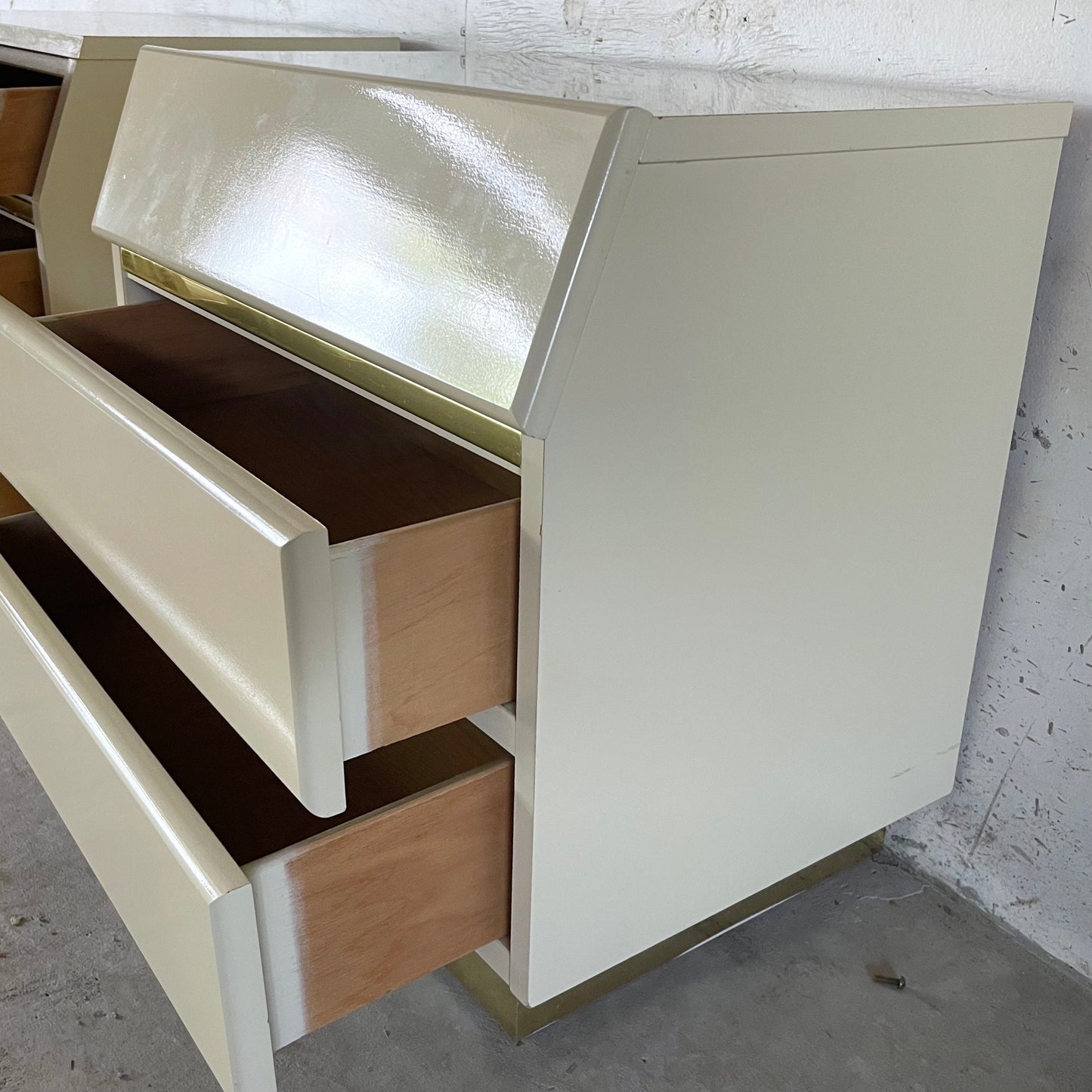 Pair Vintage Modern Nightstands