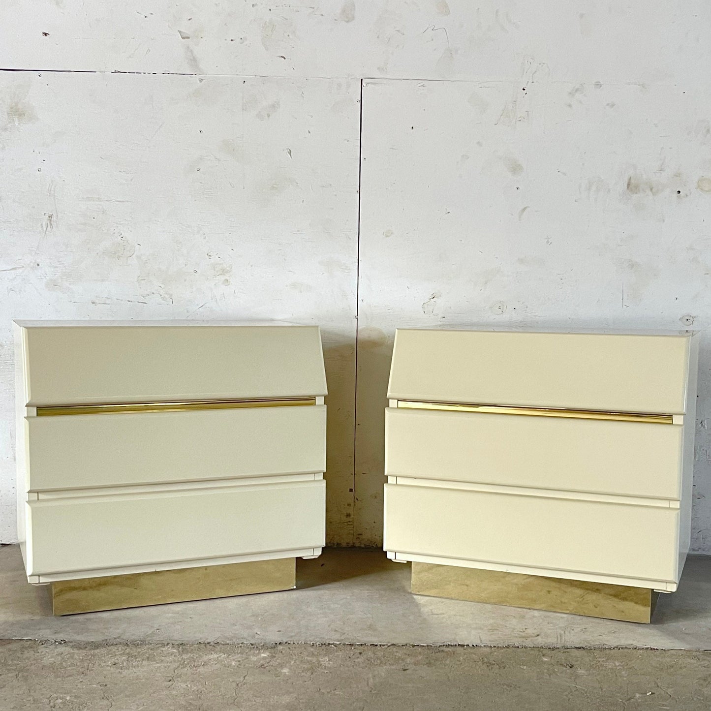 Pair Vintage Modern Nightstands