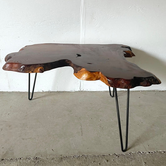 Petite Rustic Modern Live Edge Coffee table