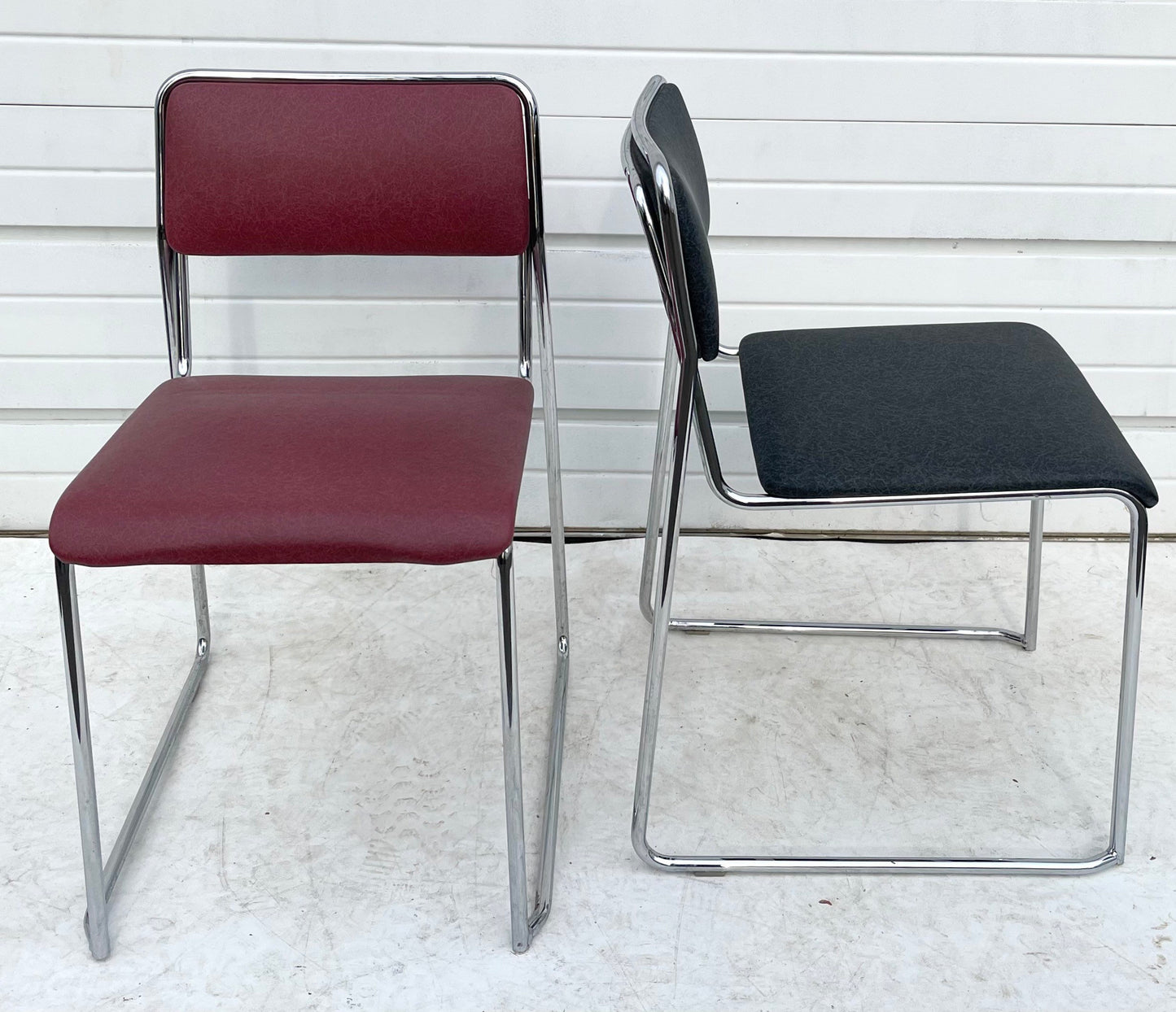 Set of Four Vintage Modern Dining Chairs by Loewenstein
