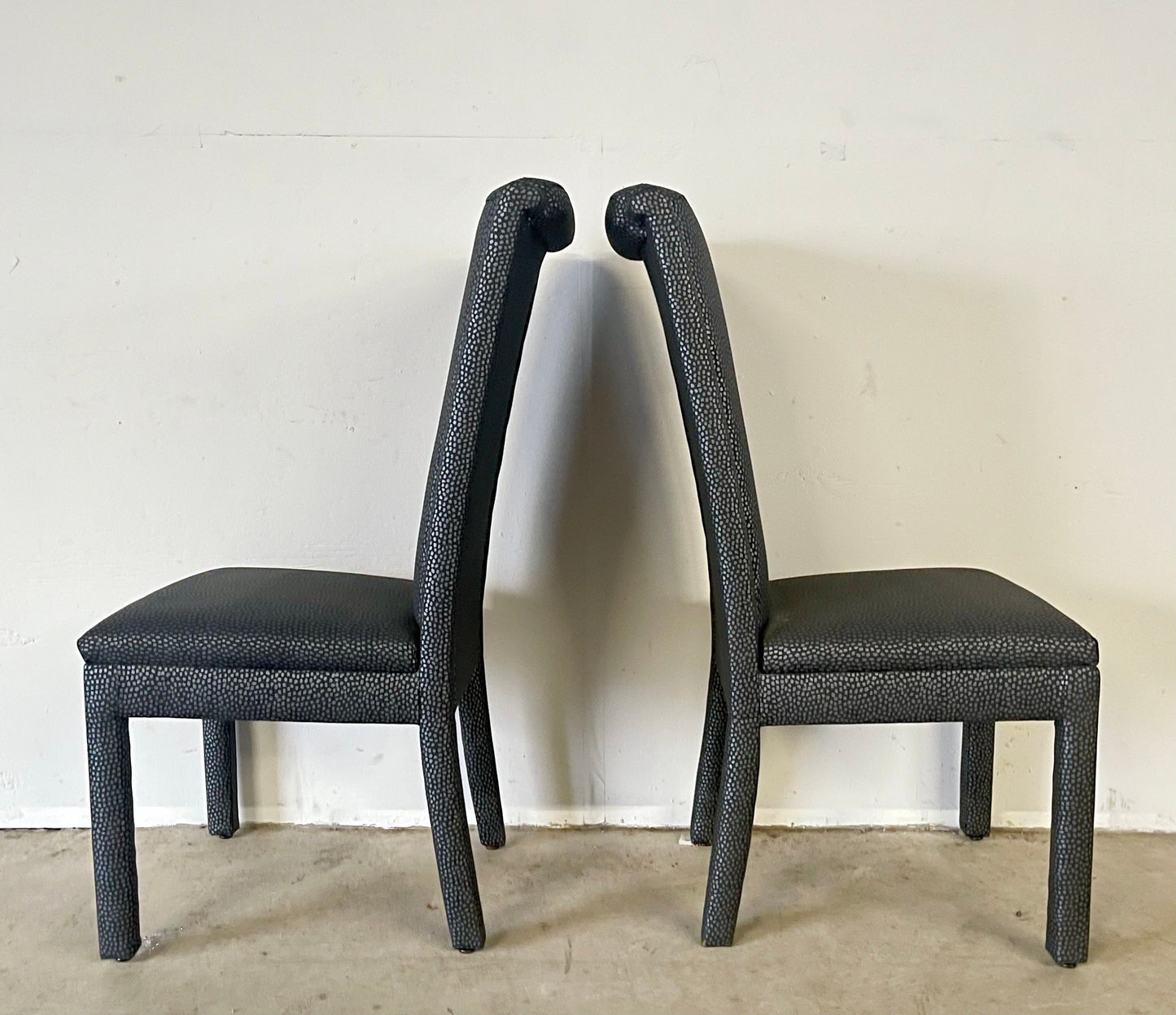 Vintage Modern Highback Dining Chairs by Bernhardt