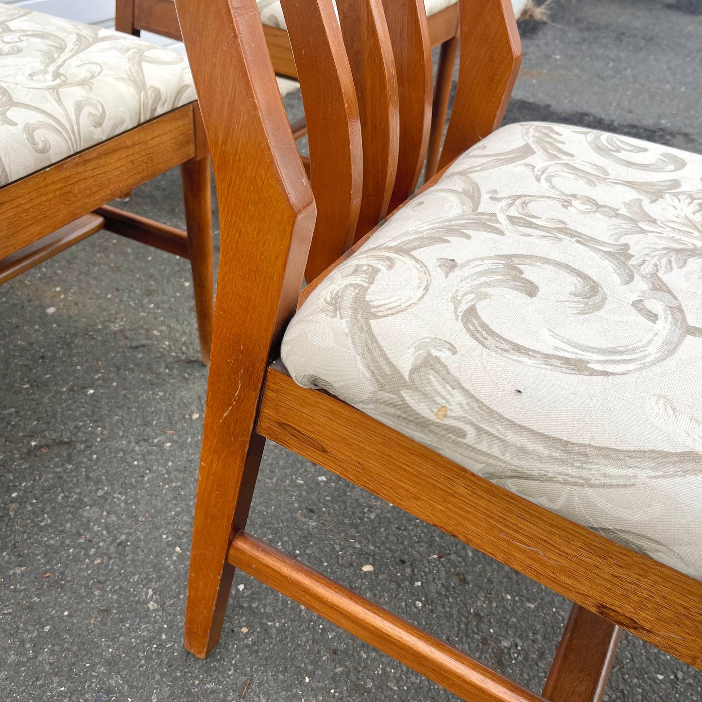 Mid-Century Modern Dining Room Chairs- Set of Six