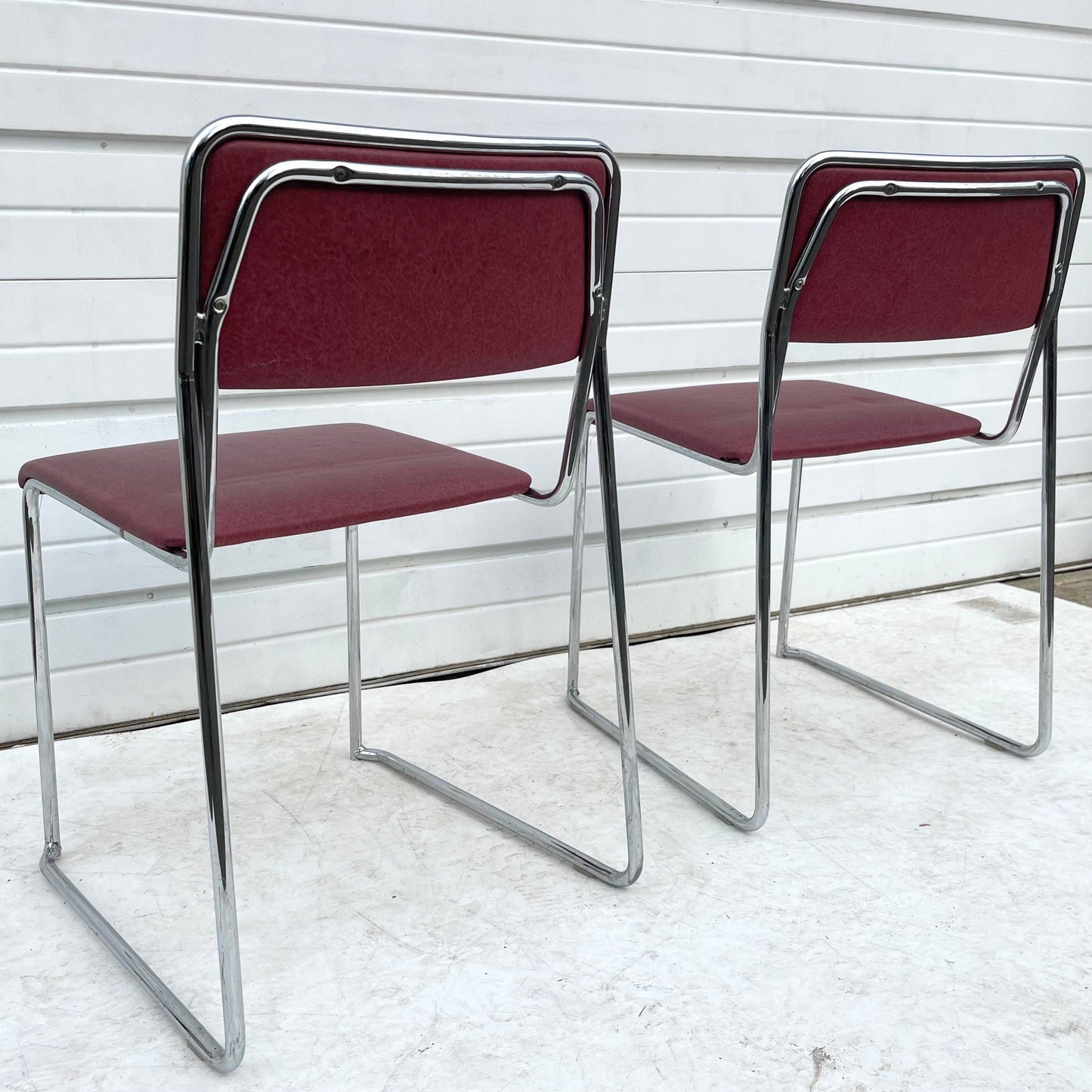 Set of Four Vintage Modern Dining Chairs by Loewenstein