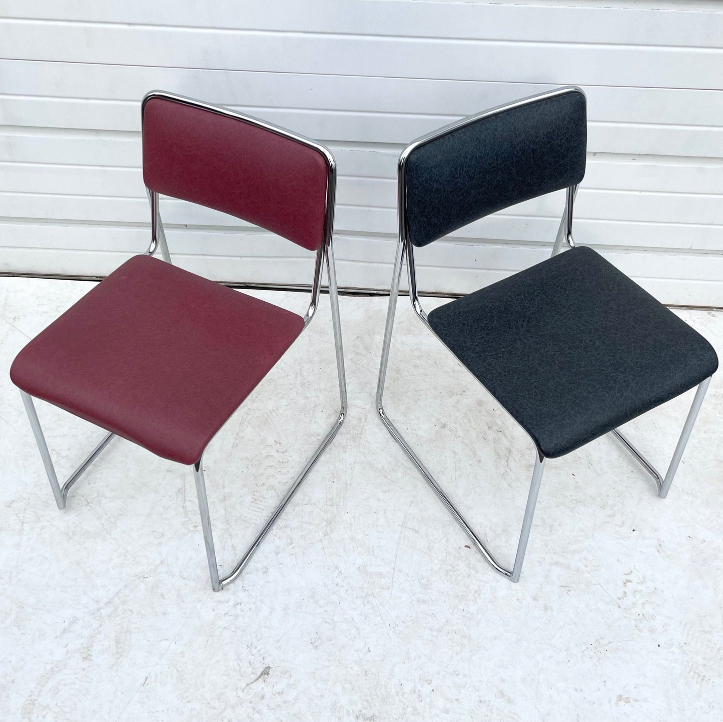 Set of Four Vintage Modern Dining Chairs by Loewenstein