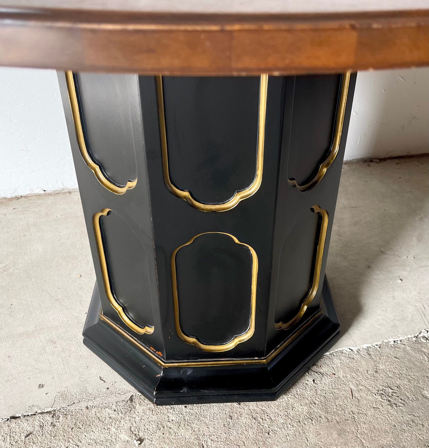 Vintage Regency Pedestal Game or Center Table