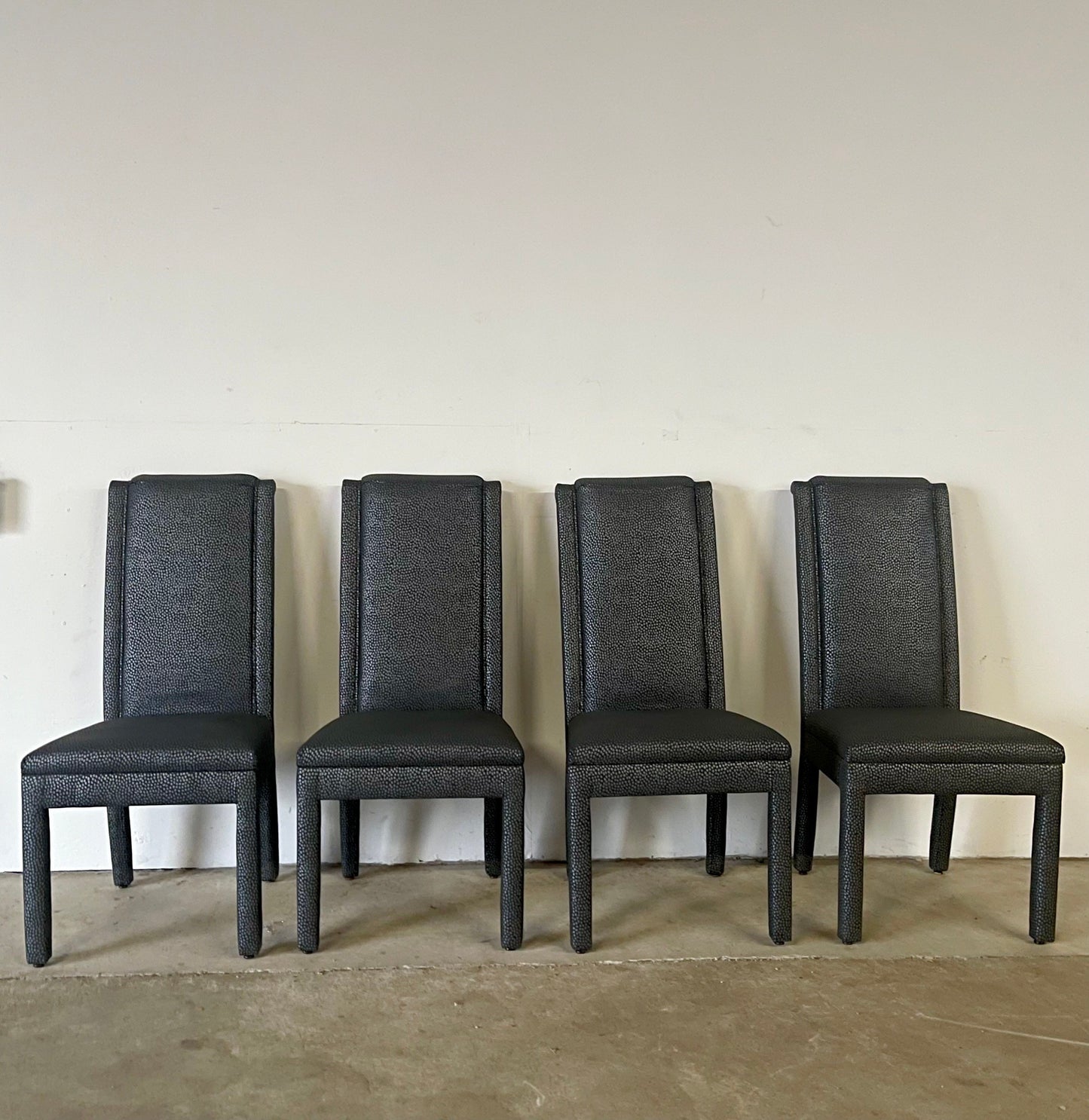 Vintage Modern Highback Dining Chairs by Bernhardt