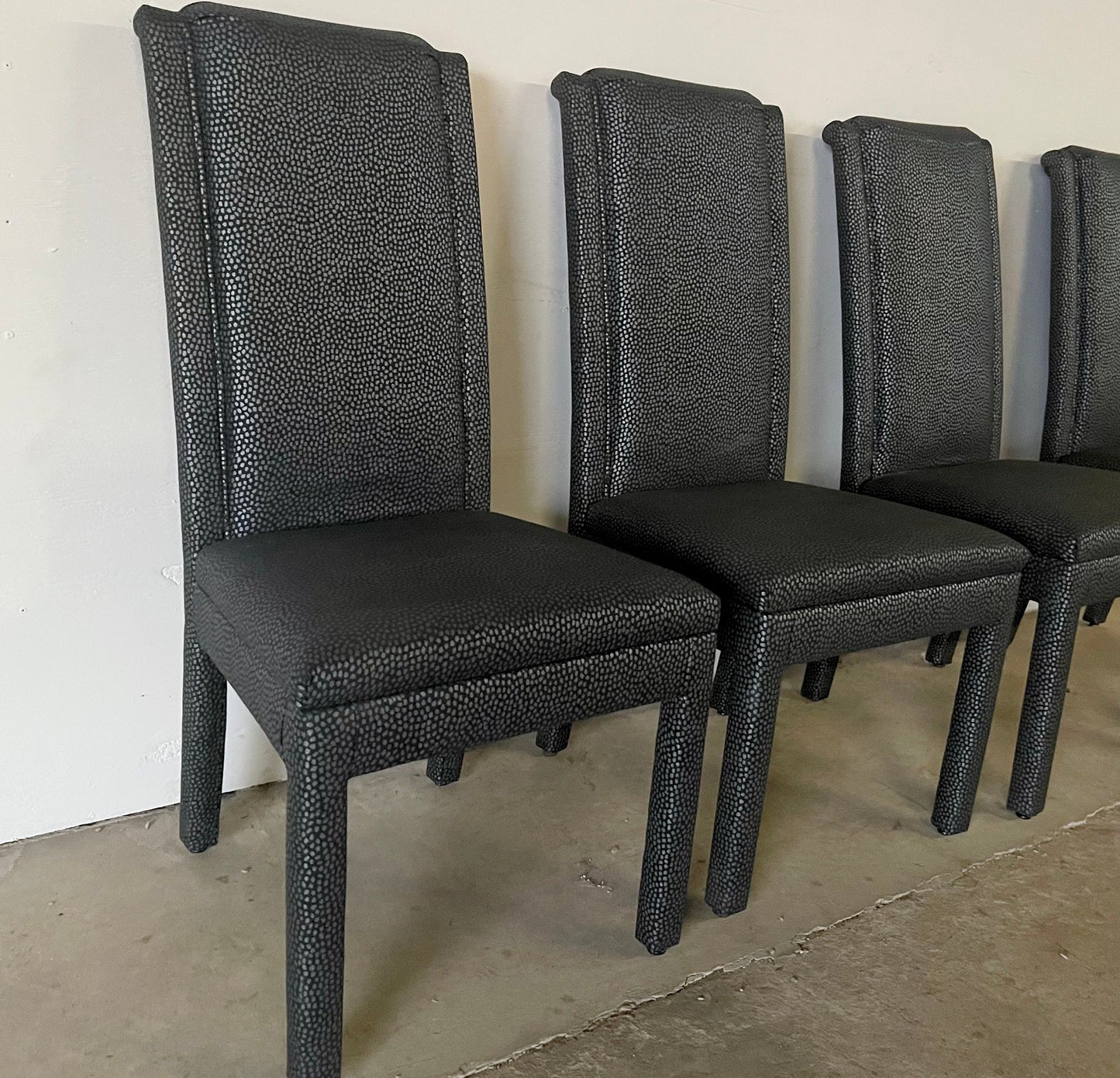 Vintage Modern Highback Dining Chairs by Bernhardt