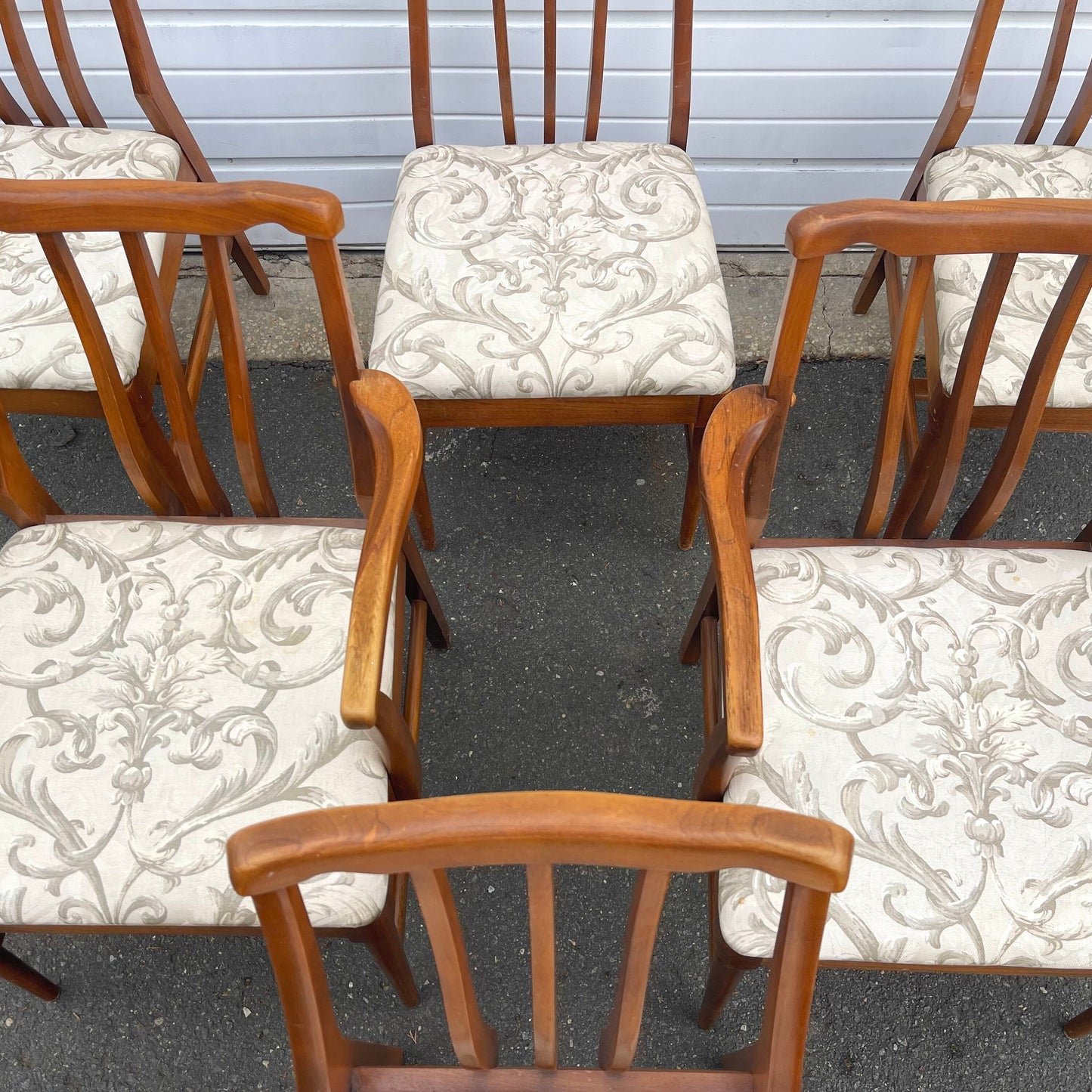 Mid-Century Modern Dining Room Chairs- Set of Six
