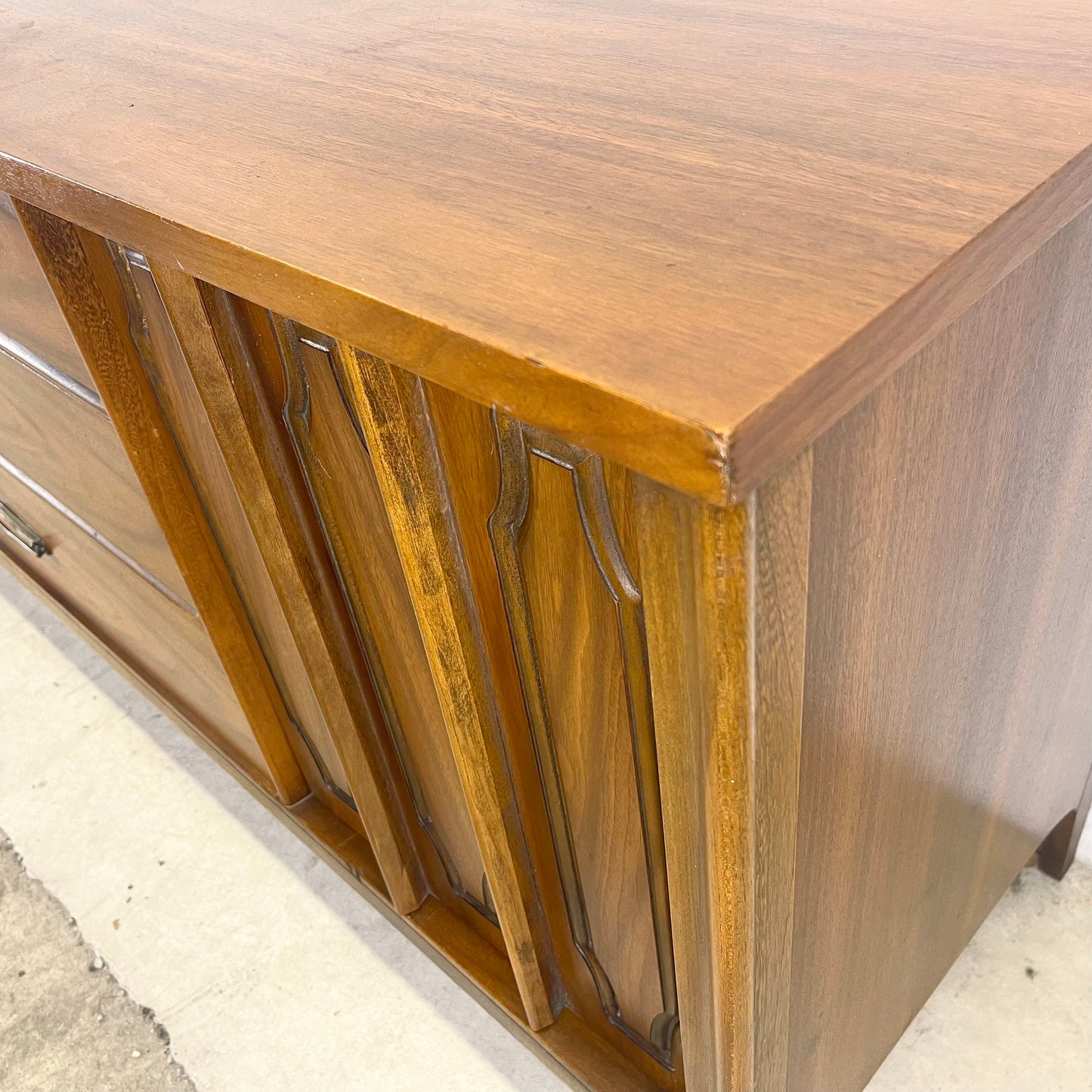 Mid-Century Dresser with Mirror by Kent Coffey