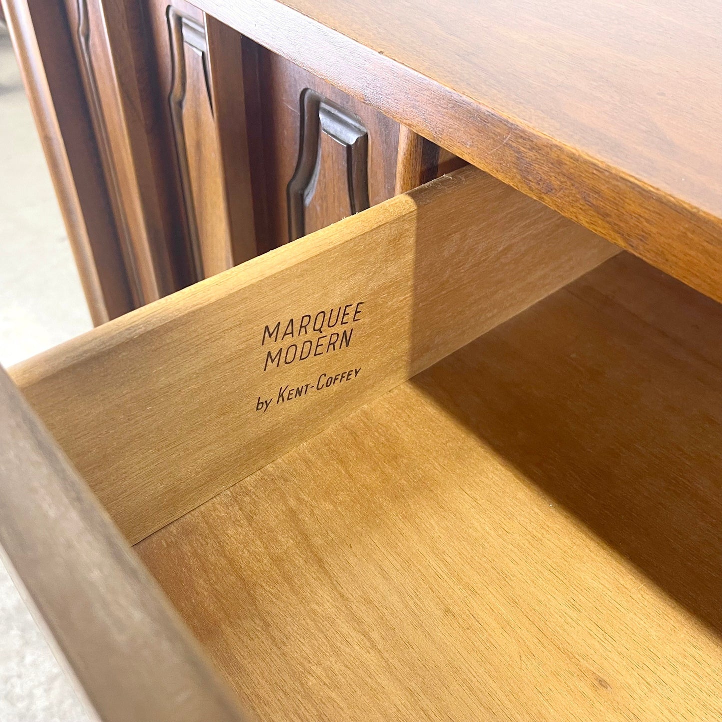 Mid-Century Dresser with Mirror by Kent Coffey