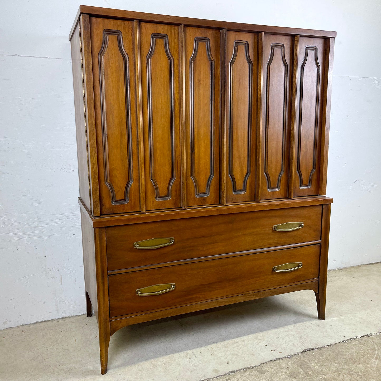 Mid-Century Modern Highboy Dresser by Kent Coffey