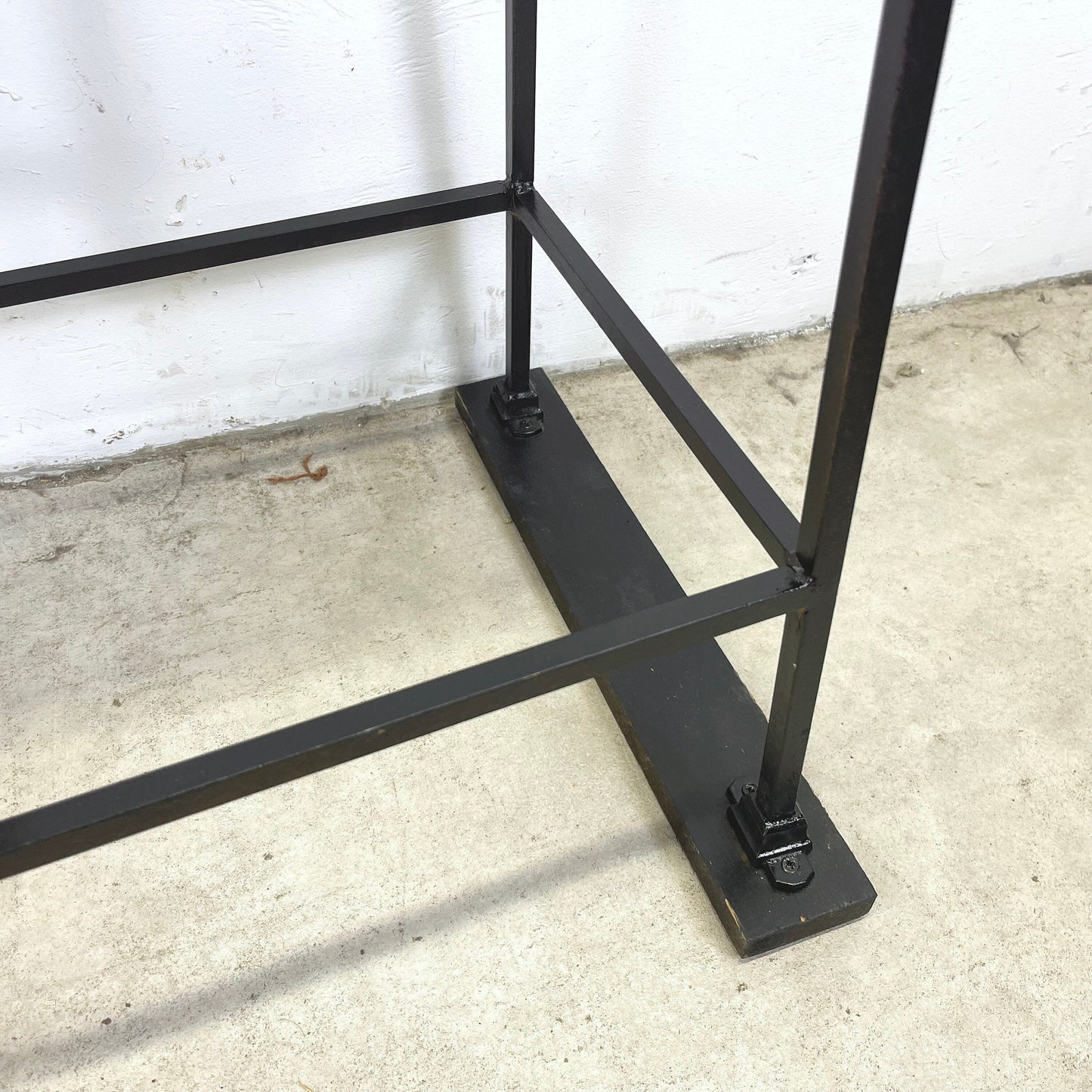 Pair Vintage Modern Plantstands with Iron and Ceramics