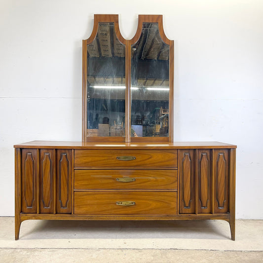 Mid-Century Dresser with Mirror by Kent Coffey