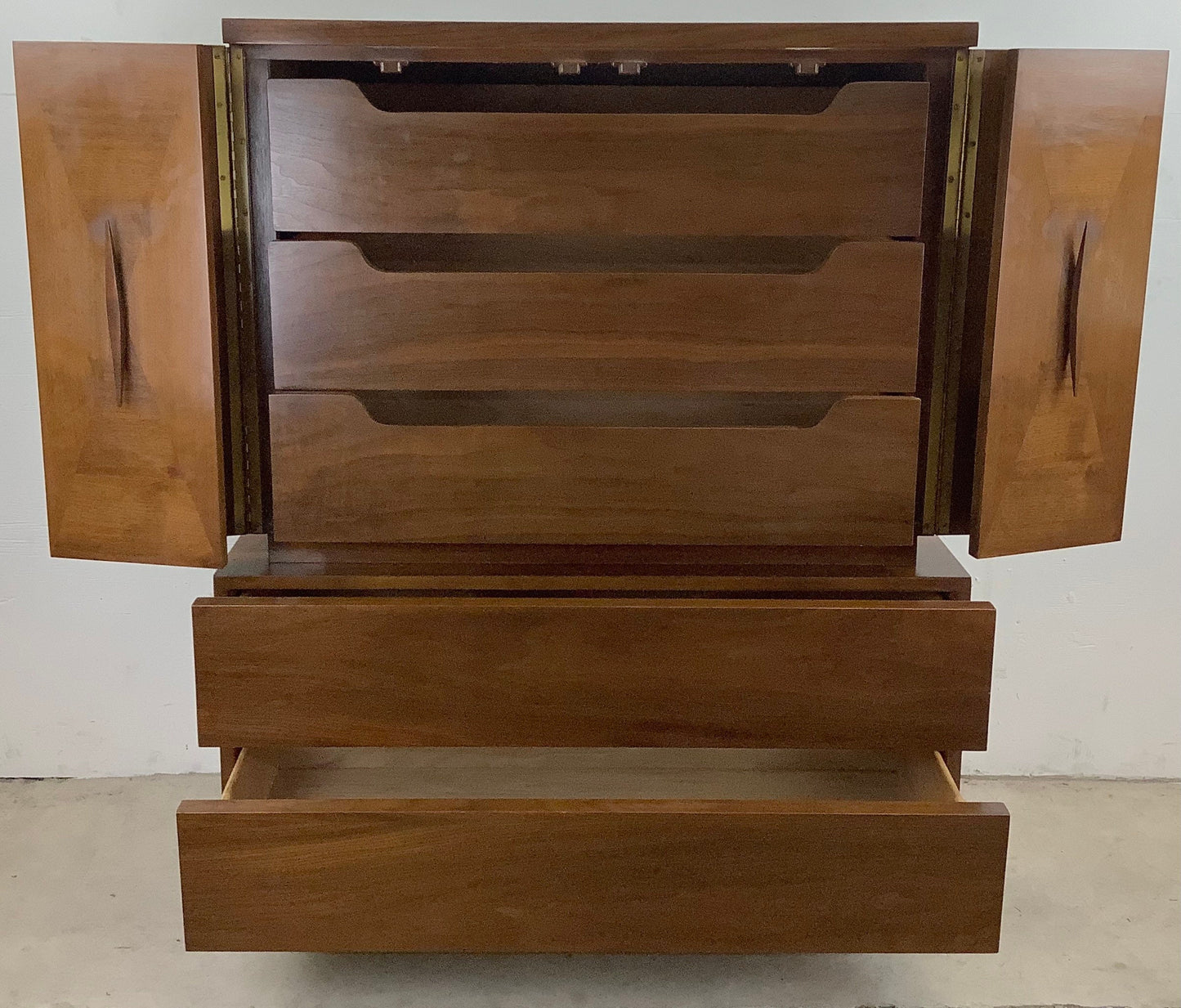 Mid-Century Highboy Dresser by American of Martinsville