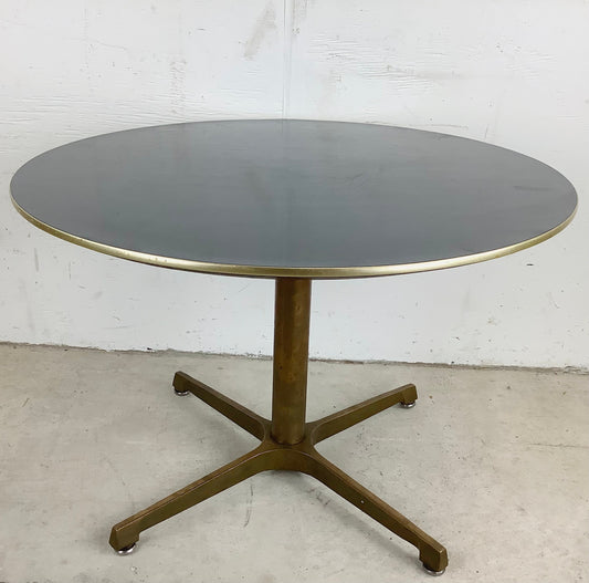 Vintage Industrial Modern Circular Coffee Table