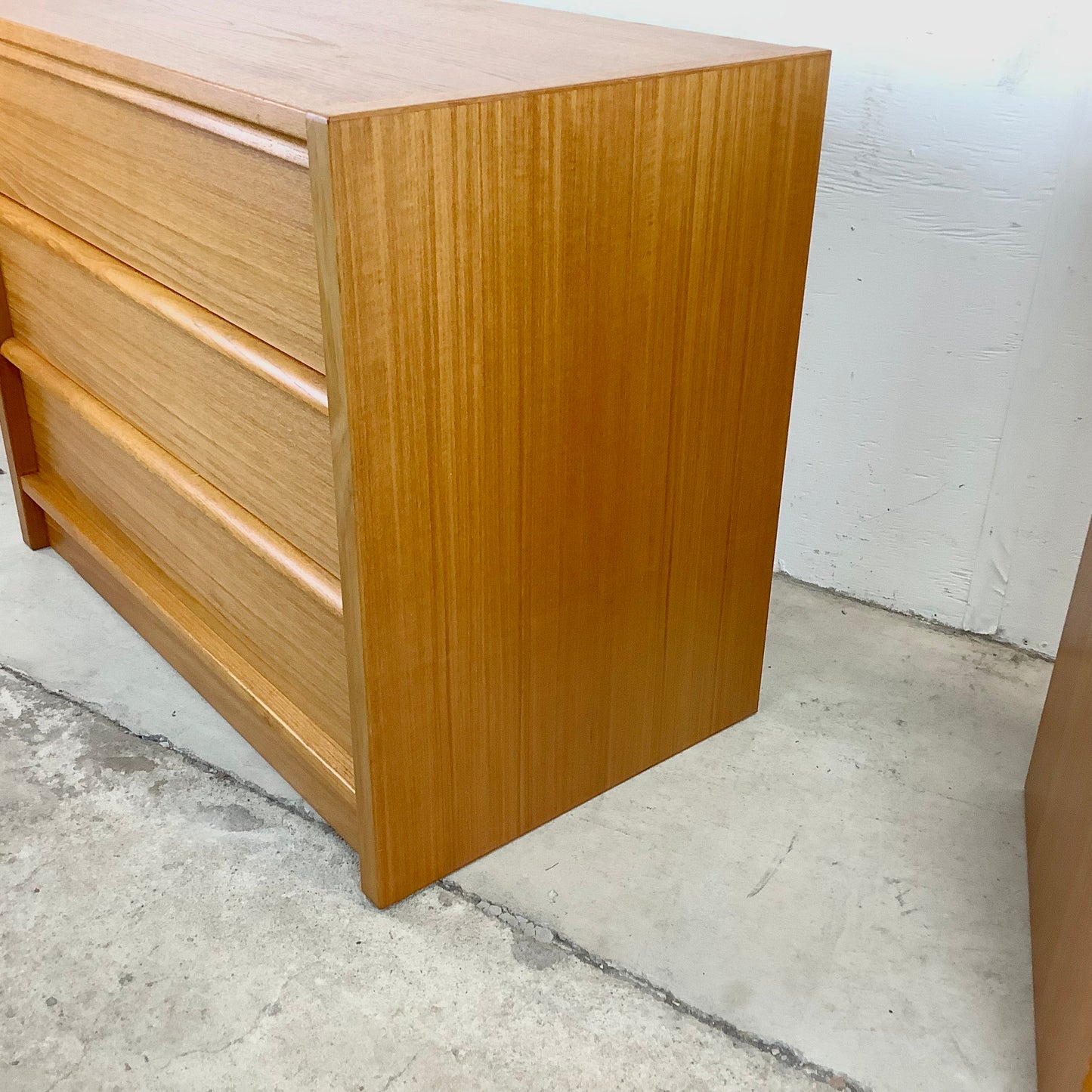 Scandinavian Modern Teak Three Drawer Dressers or Nightstands