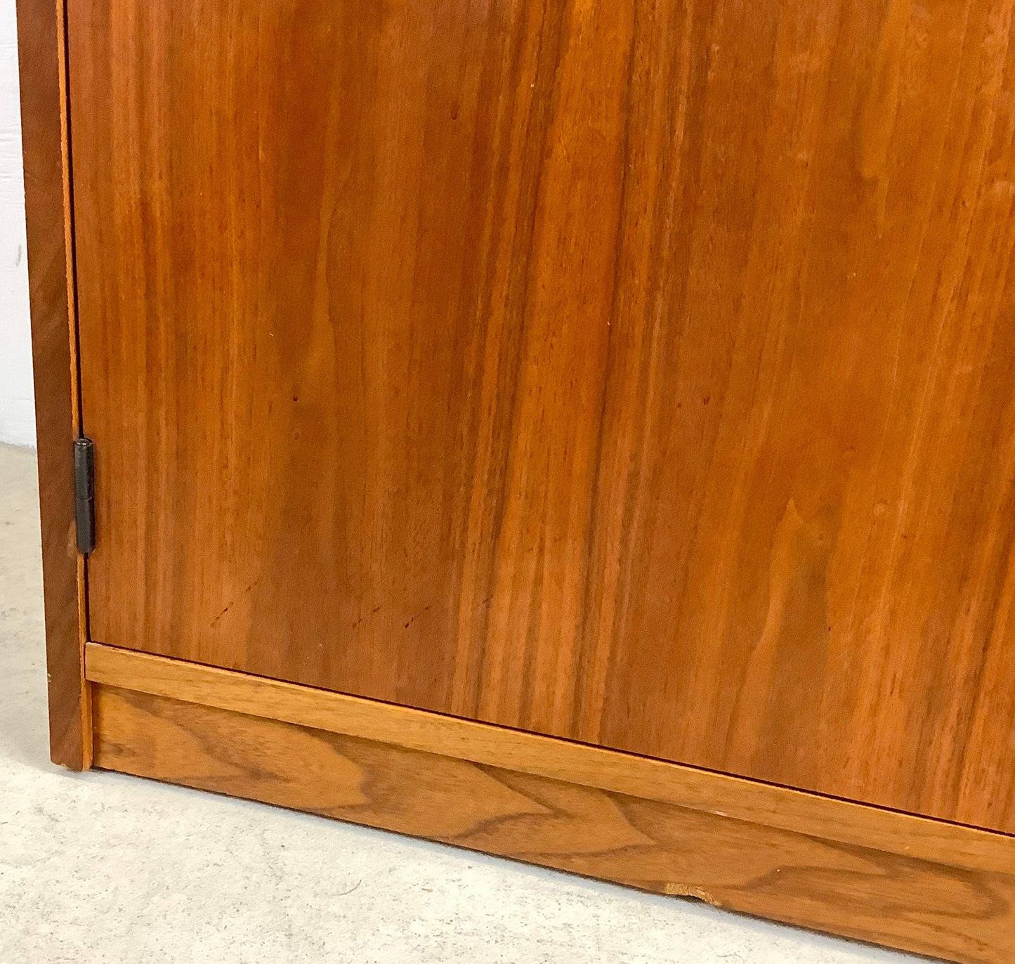 Vintage Modern Teak Bookcase With Display Cabinet