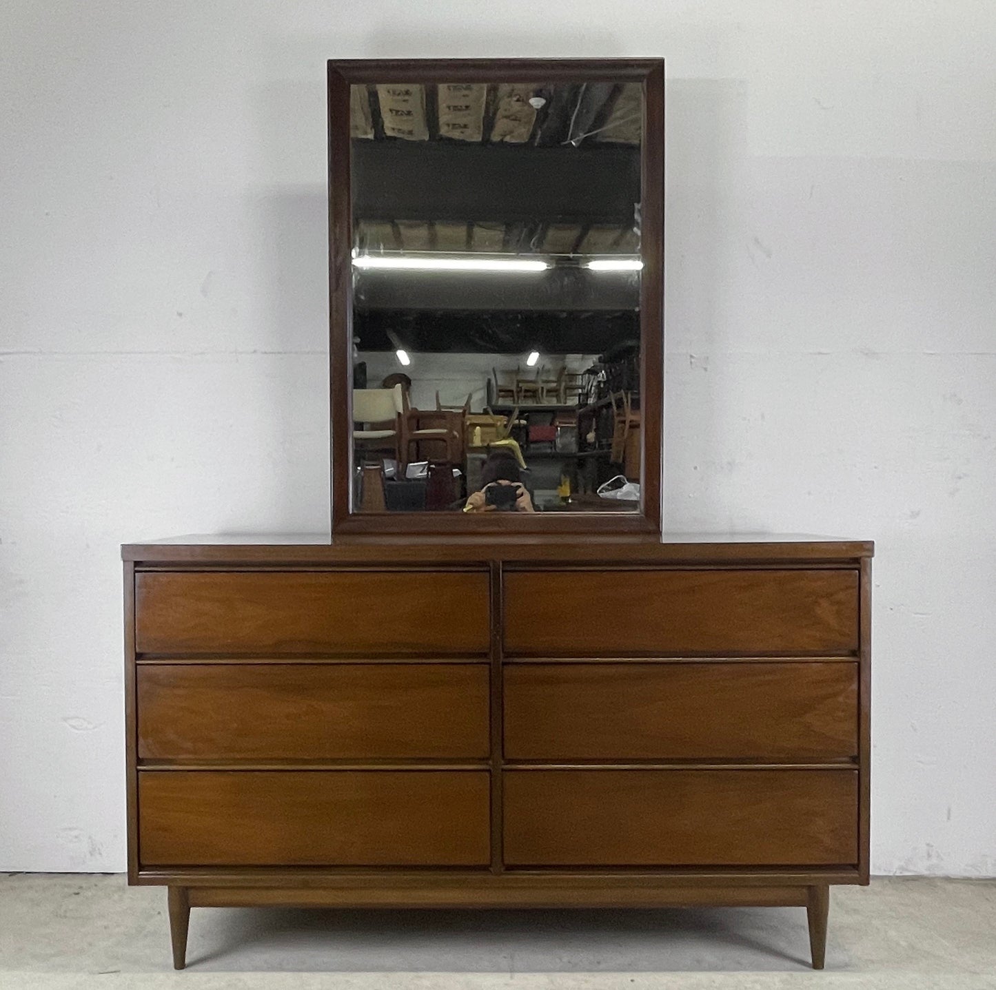 Mid-Century Dresser with Mirror
