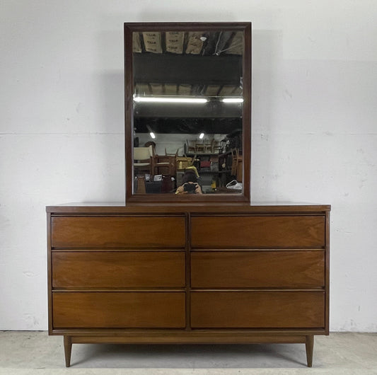 Mid-Century Dresser with Mirror