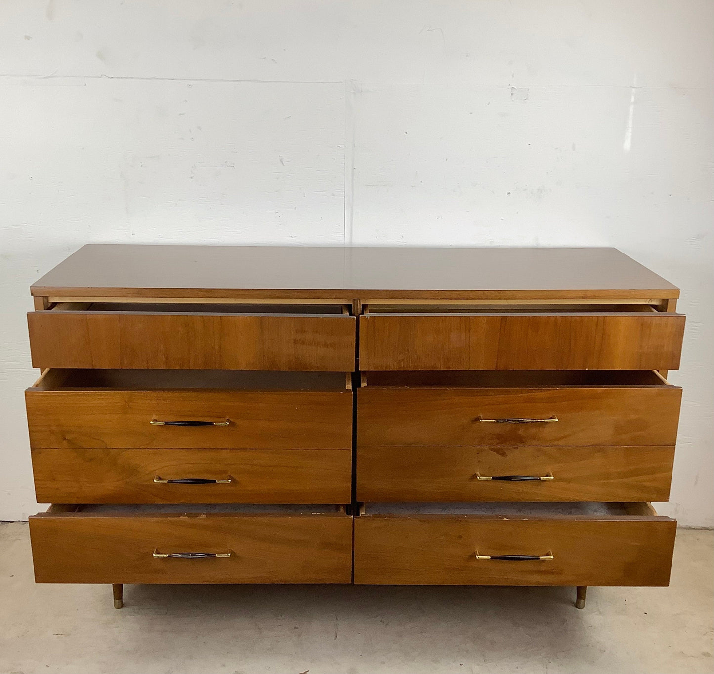 Mid-Century Modern Six Drawer Dresser