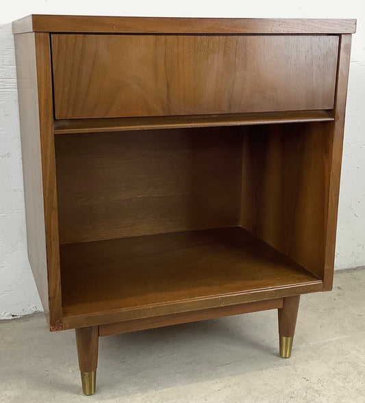 Mid-Century Single Drawer Nightstand