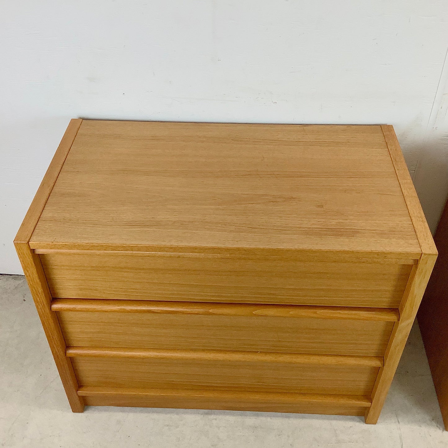 Scandinavian Modern Teak Three Drawer Dressers or Nightstands