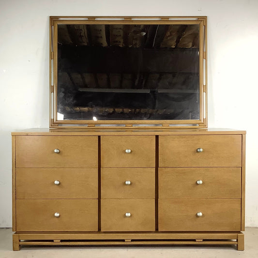 Mid-Century "Simplex" Dresser by Kent Coffey With Mirror