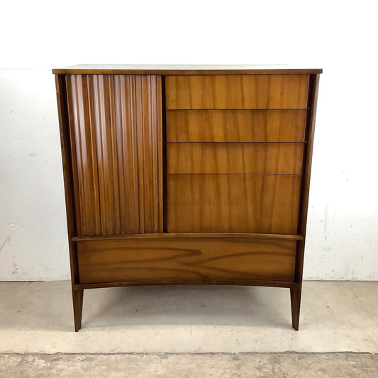 Tall Mid-Century Bedroom Dresser by Unagusta