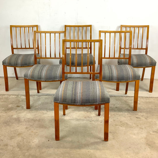 Mid-Century Style Mid-Back Dining Chairs- Set of Six