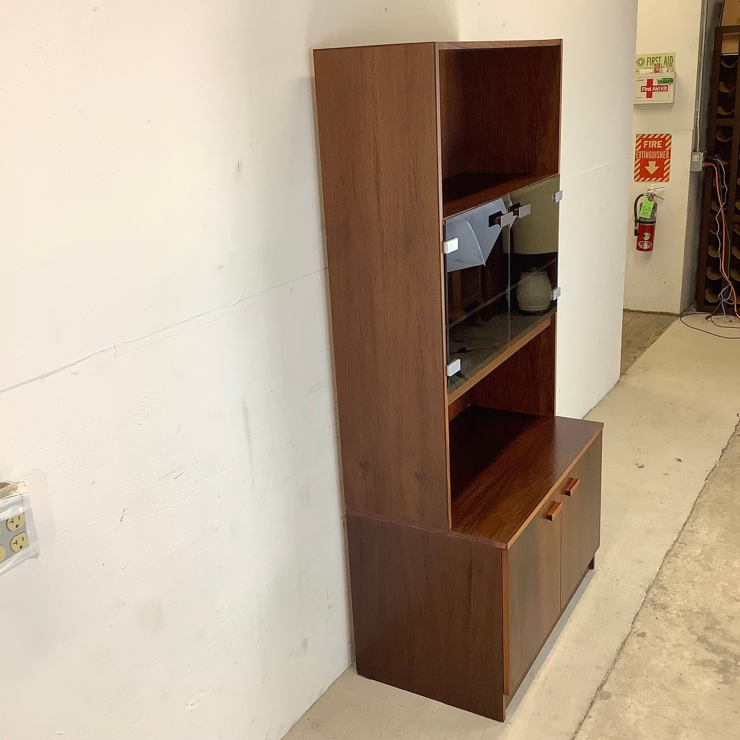 Scandinavian Modern Rosewood Bar Cabinet or Bookshelf