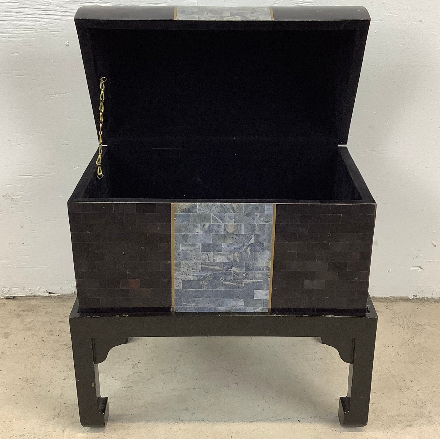 Mid-Century Tessellated Jewelry Box or Chest after Maitland-Smith
