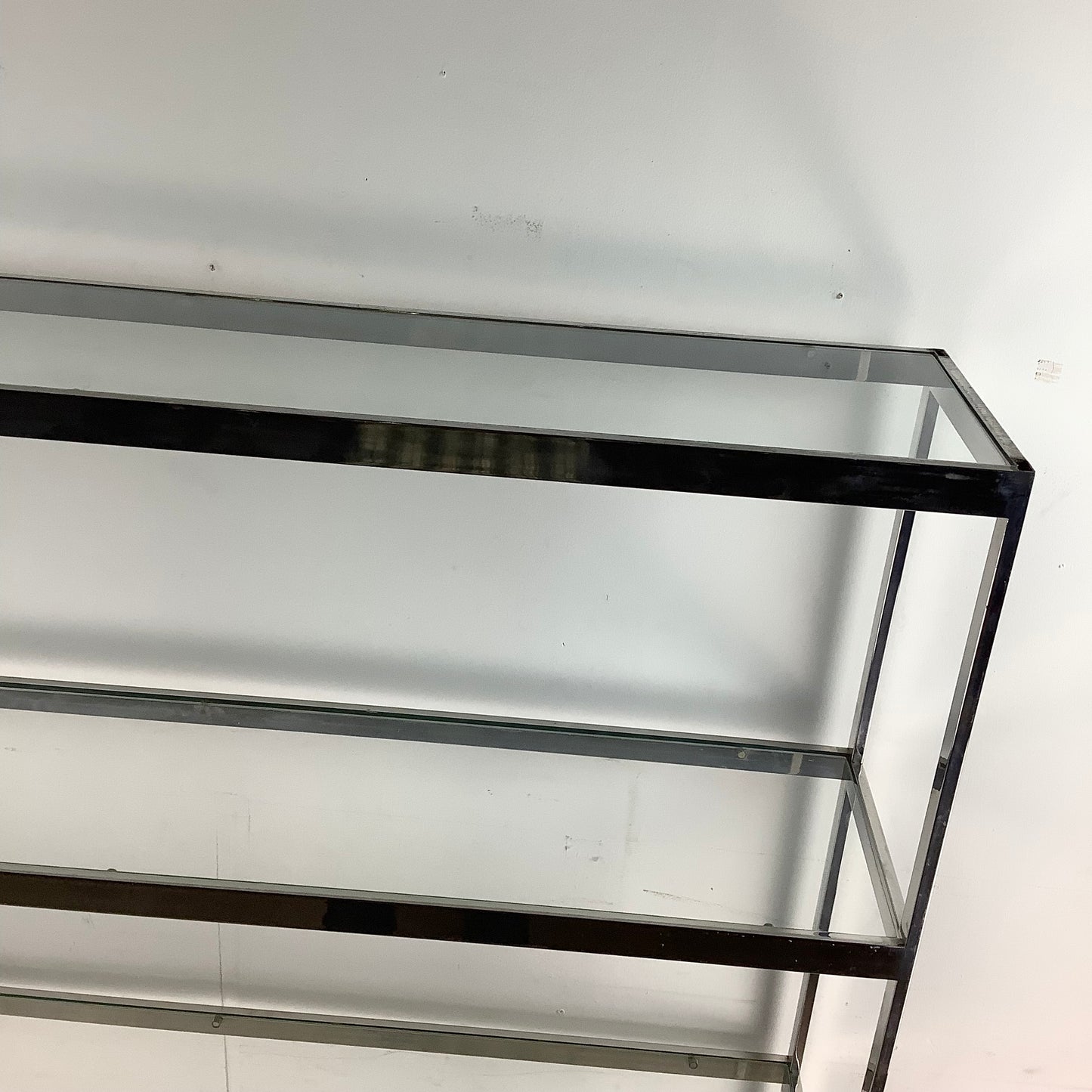Chrome Mid-Century Etagere With Five Shelves