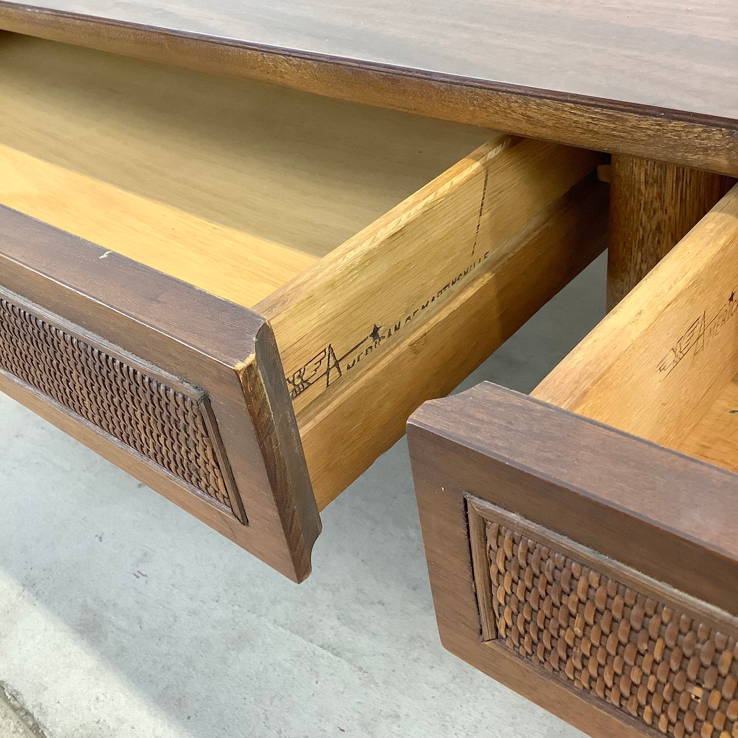 Mid-Century Coffee Table With Drawers by American of Martinsville