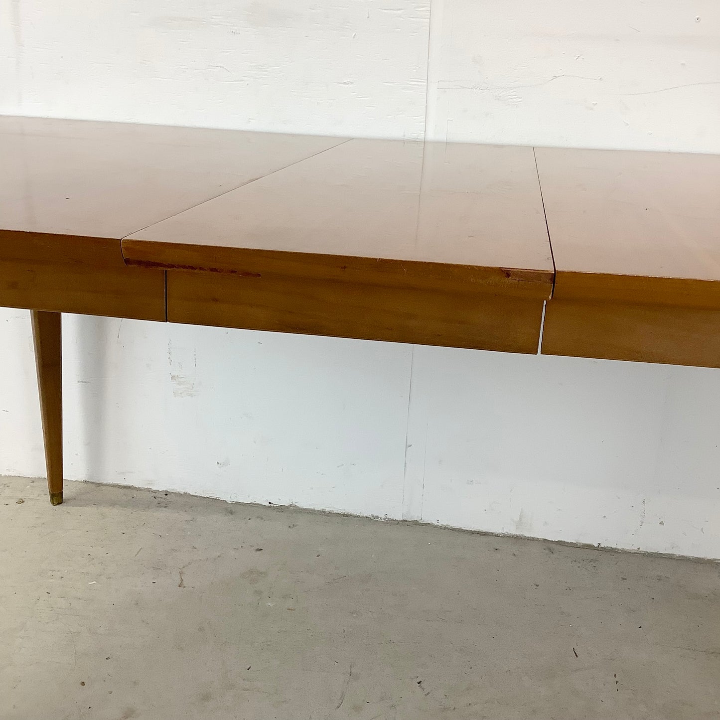 Mid-Century Dining Table With One Leaf