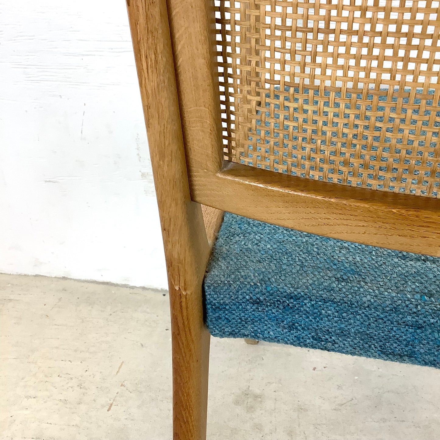 Vintage Mid-Century Cane Back Armchair