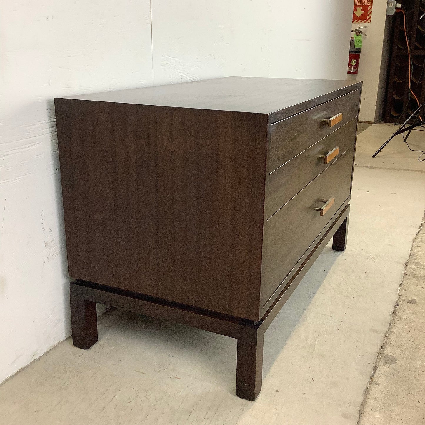 Mid-Century Three Drawer Nightstand or Chest by Harvey Probber