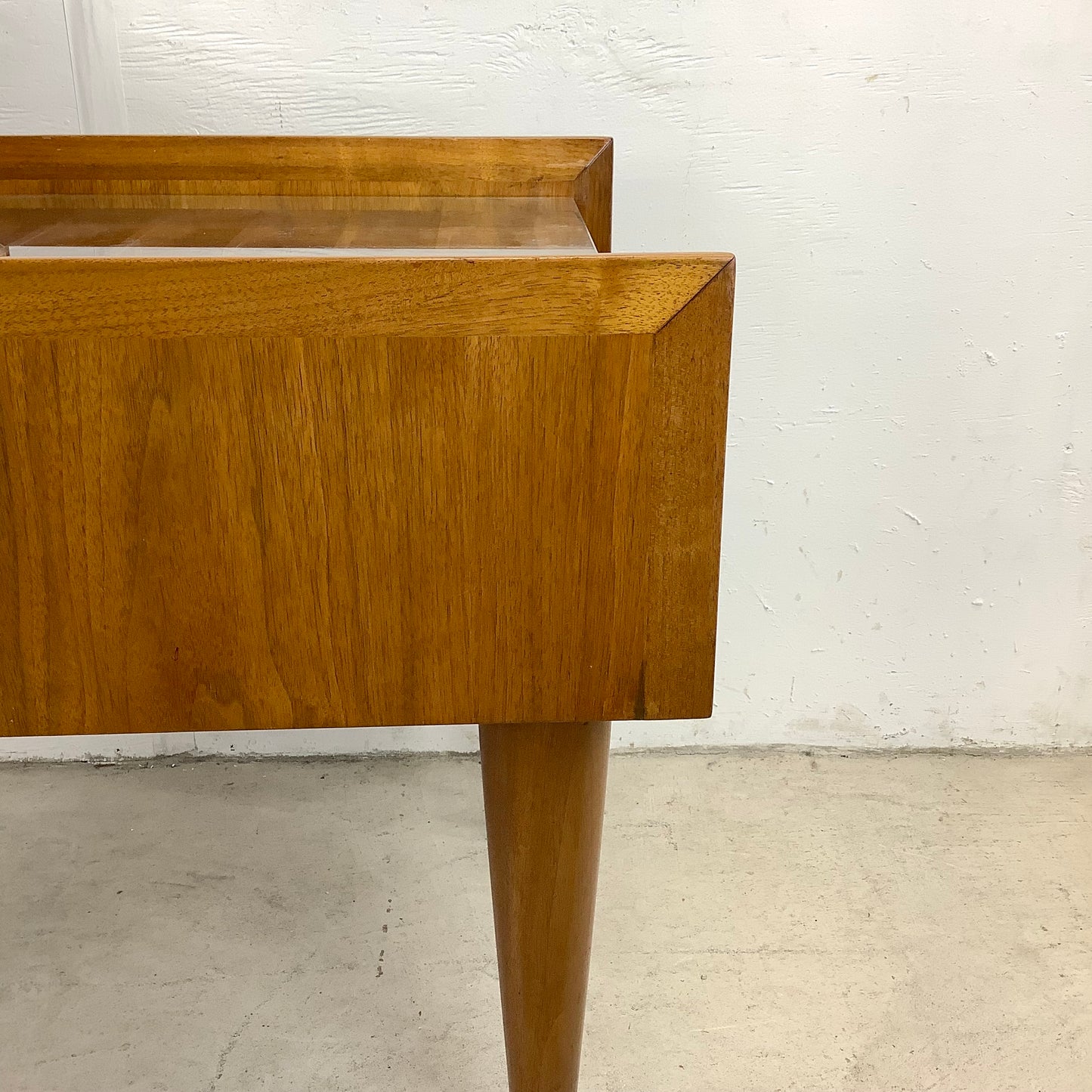 MCM Two Tier Sculptural Walnut End Table