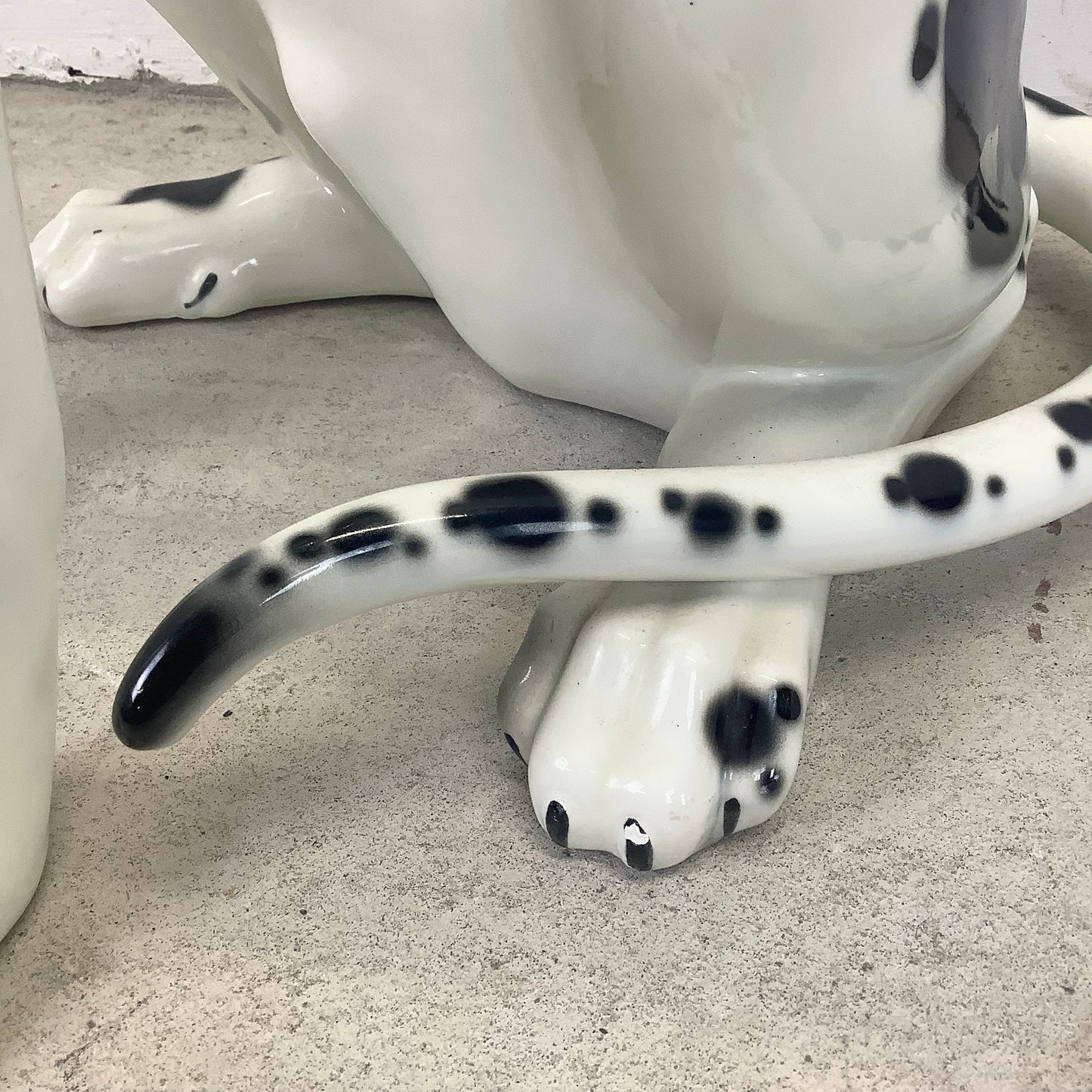 Vintage Hand-Painted Great Dane Dog Ceramic Statue