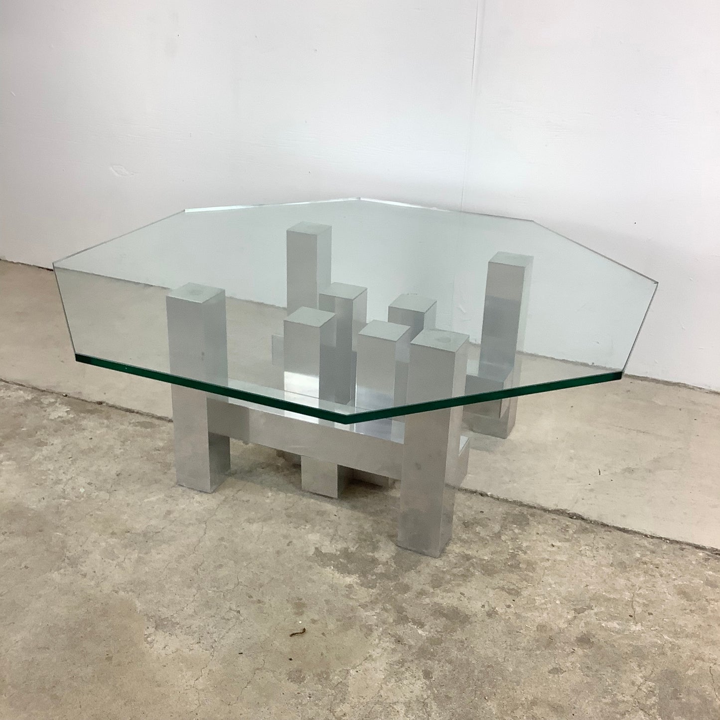 Mid-Century Cityscape Style Coffee Table
