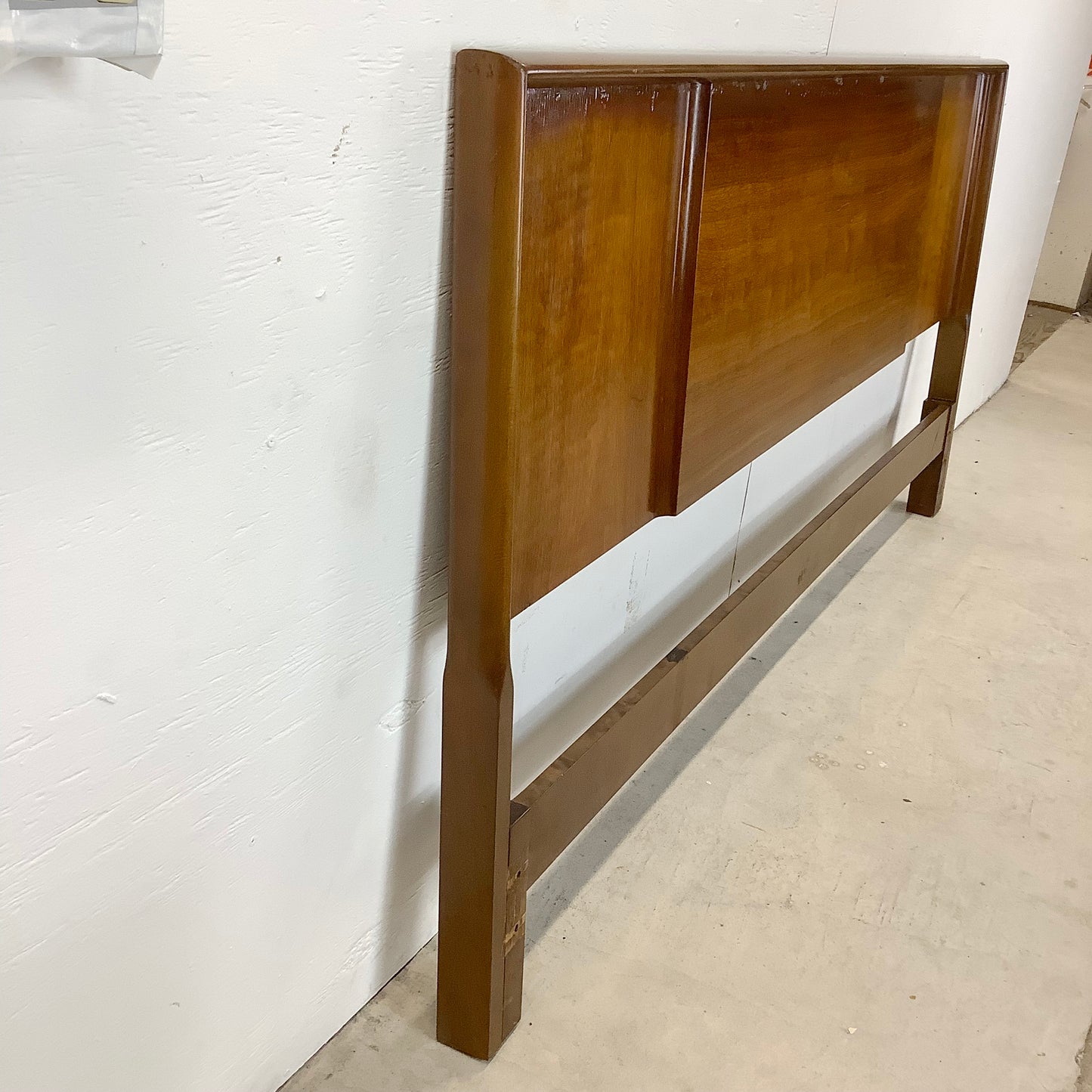 Impressive Mid-Century Walnut Headboard- King