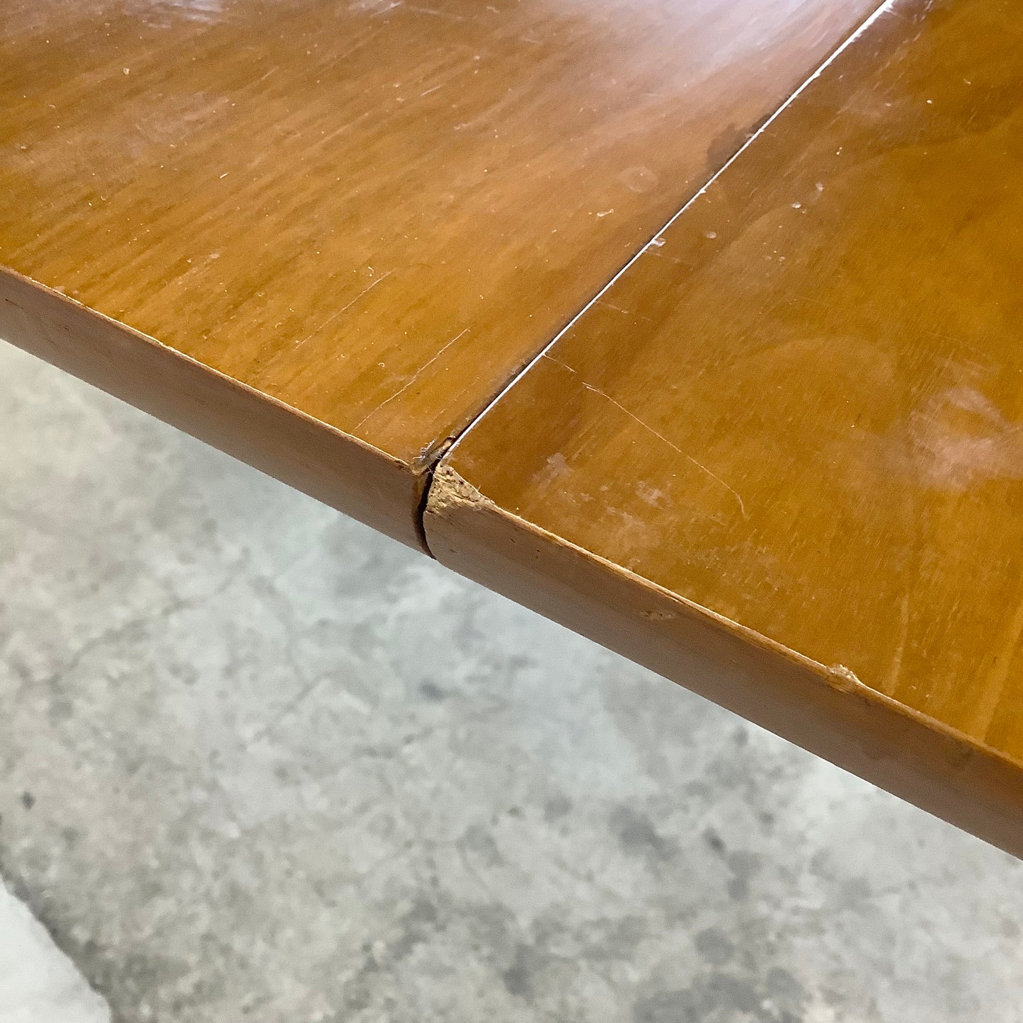 Mid-Century Dining Table With One Leaf