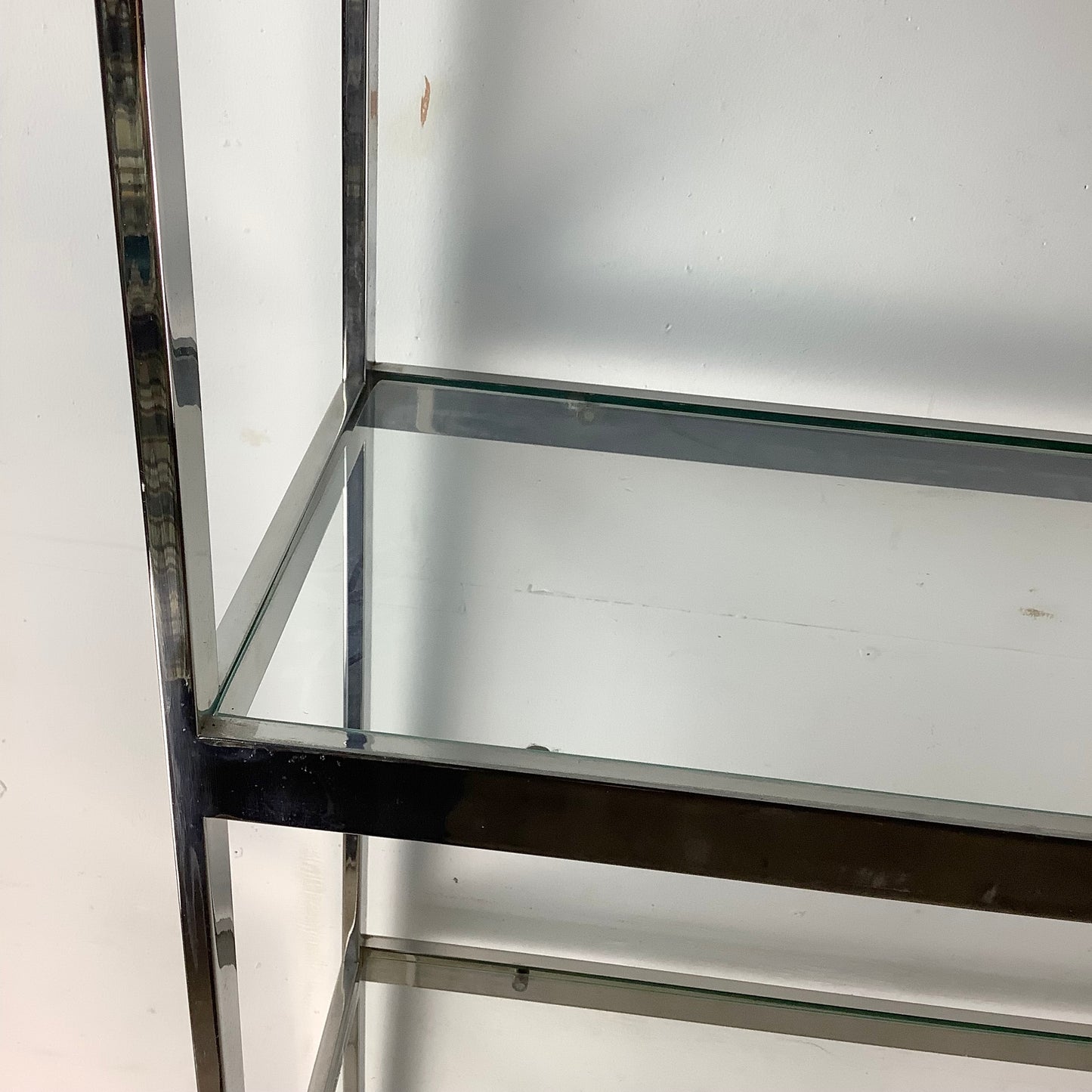 Chrome Mid-Century Etagere With Five Shelves