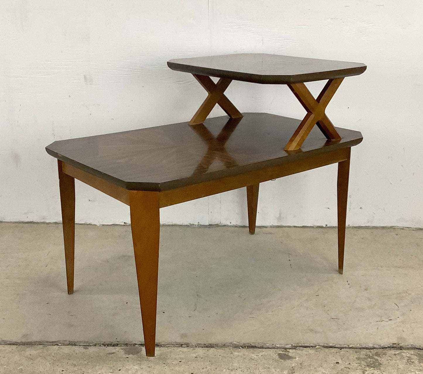 Mid-Century Two Tier End Table