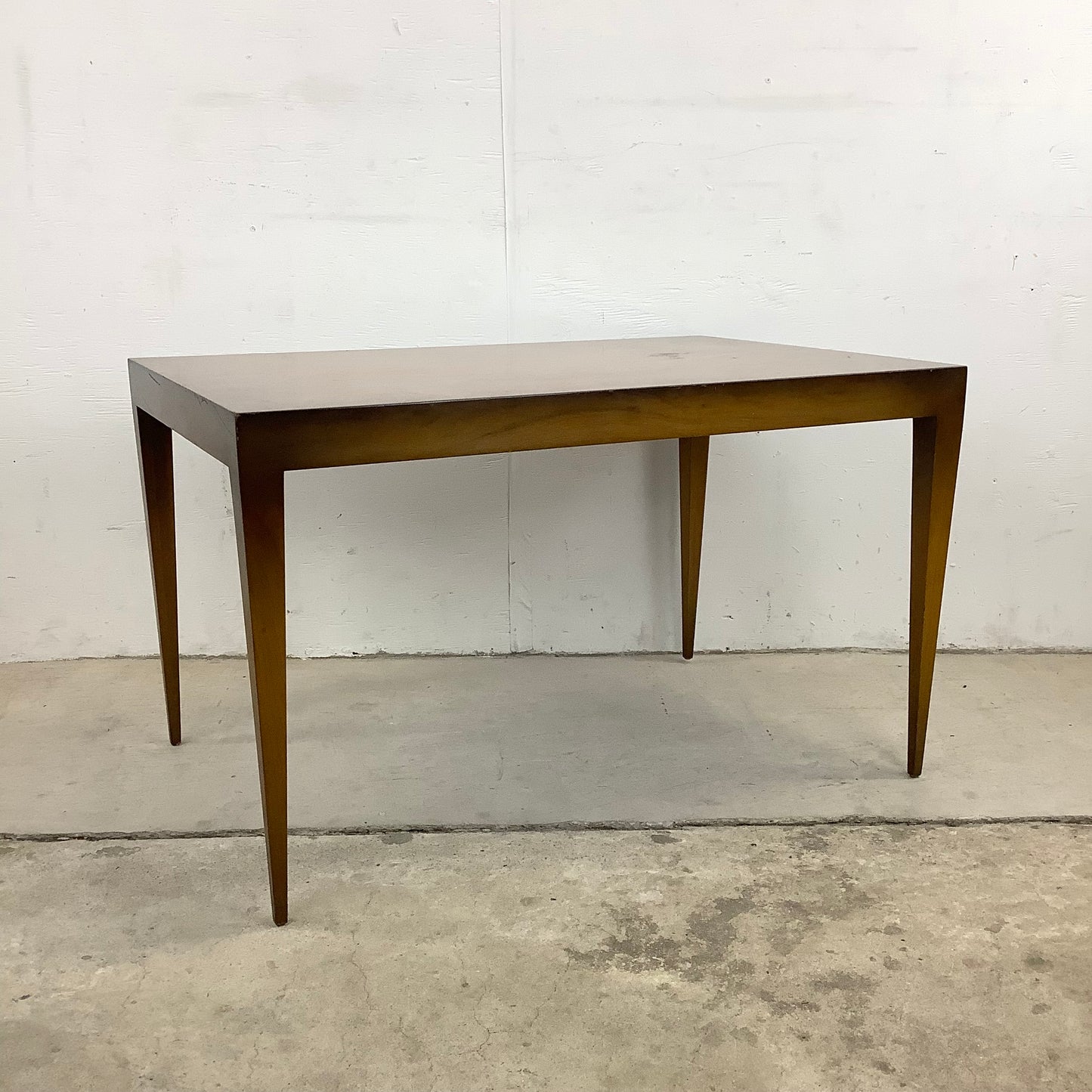 Mid-Century Tall Wooden End Table