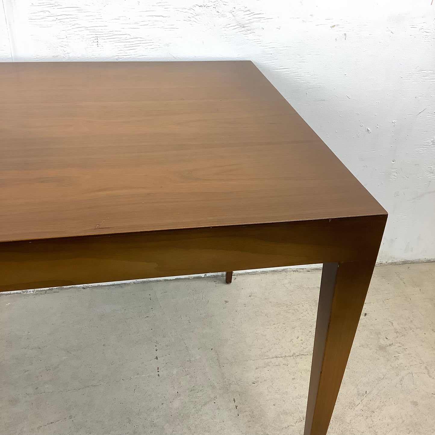 Mid-Century Tall Wooden End Table