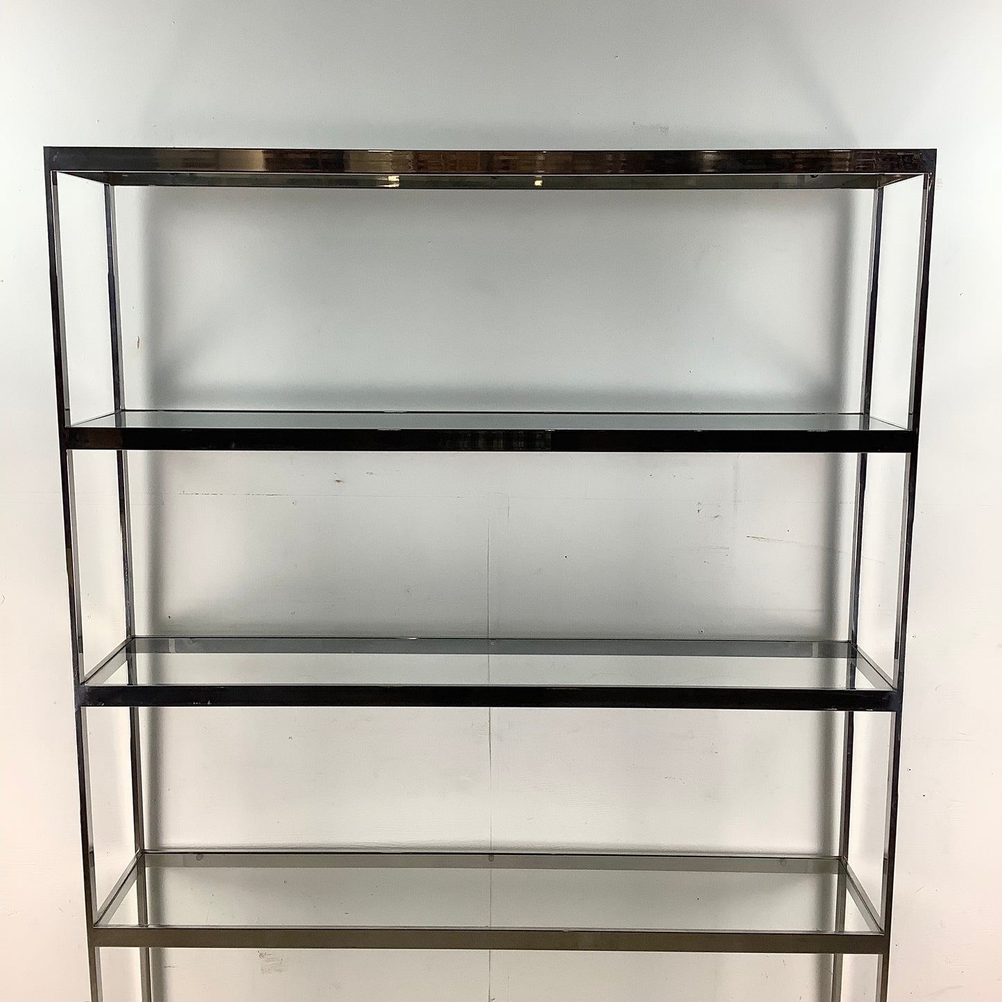 Chrome Mid-Century Etagere With Five Shelves