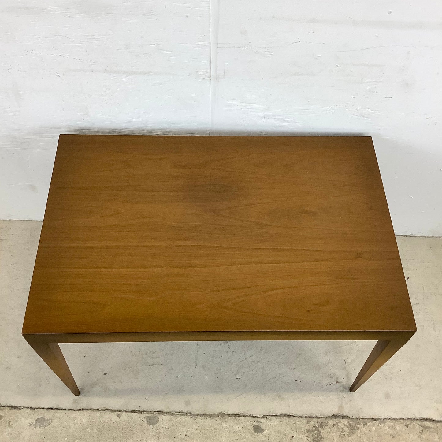 Mid-Century Tall Wooden End Table